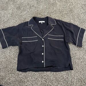 Frame Denim Silk Top XS